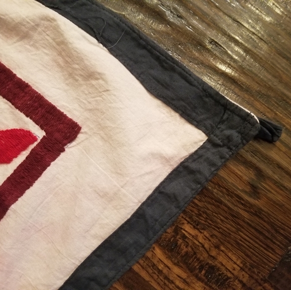 Embroidered wall hanging/throw